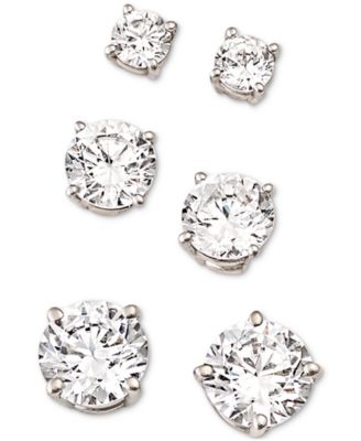 Certified Colorless Diamond Stud Earrings in 18k White Gold (1 ct. t.w.)