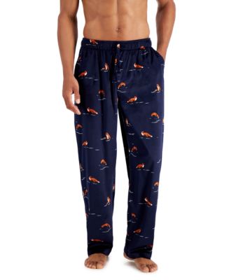Club Room Men's Printed Fleece Pajama Pants, Created for Macy's ...