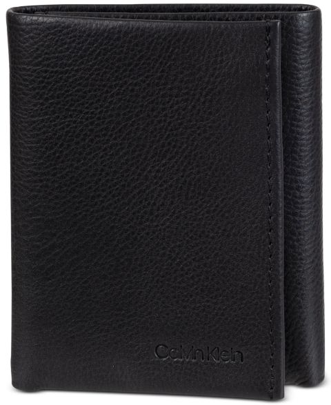 Мужские Calvin Klein Men's Soft Milled Trifold Wallet