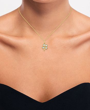 Macys clover necklace deals