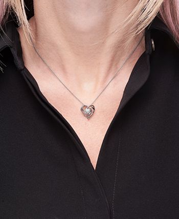 Macy's Jewelry Diamond Heart Pendant Necklace