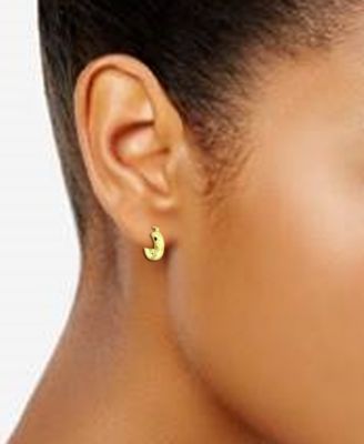 Faceted Small Hoop Earrings, 15mm, Created for Macy's