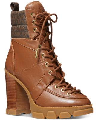 macys michael kors combat boots