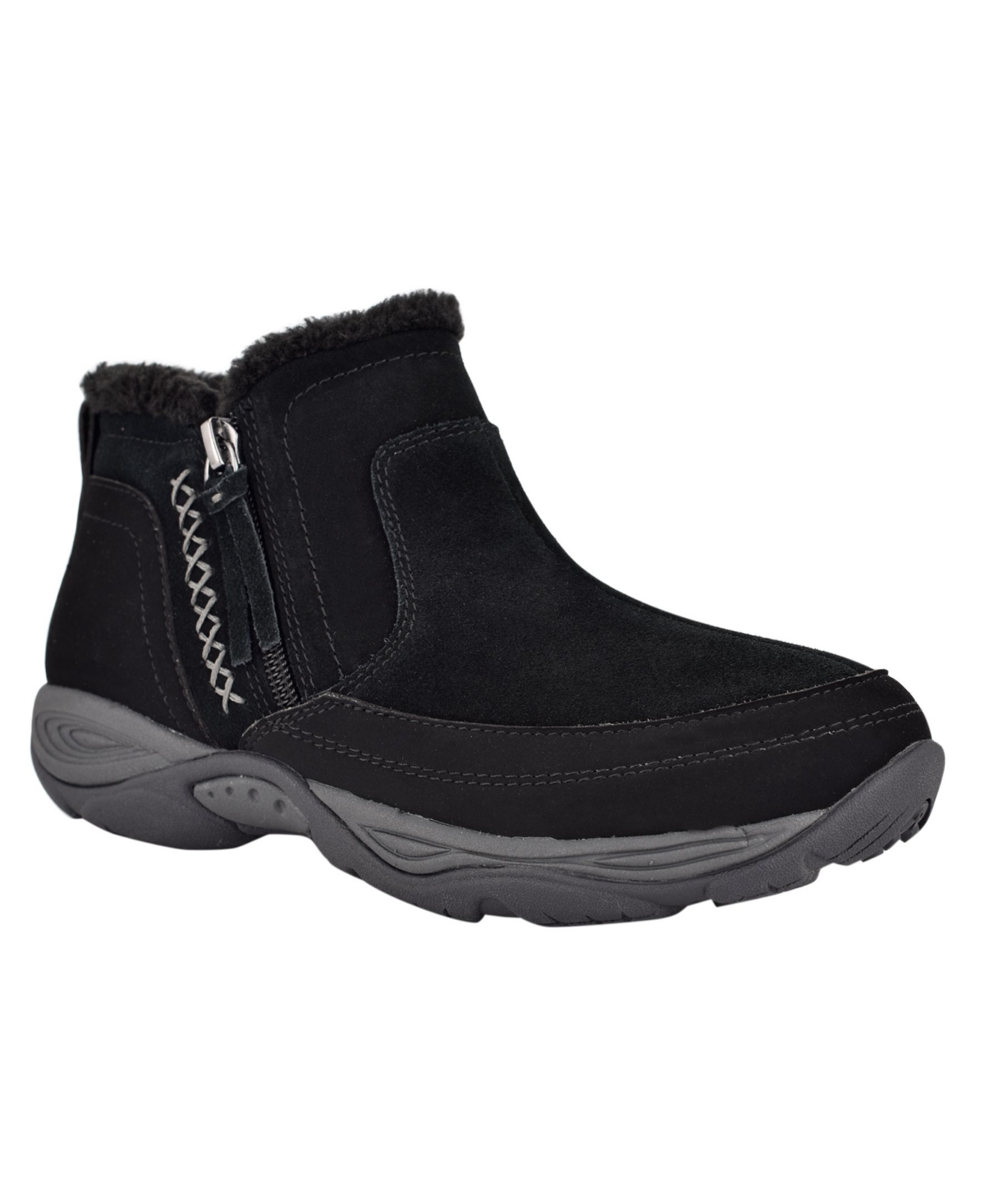 Women's Epic Round Toe Cold Weather Casual Booties - Black