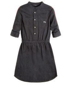 Big Girls Soft Woven Printed Tencel Shirt Dress