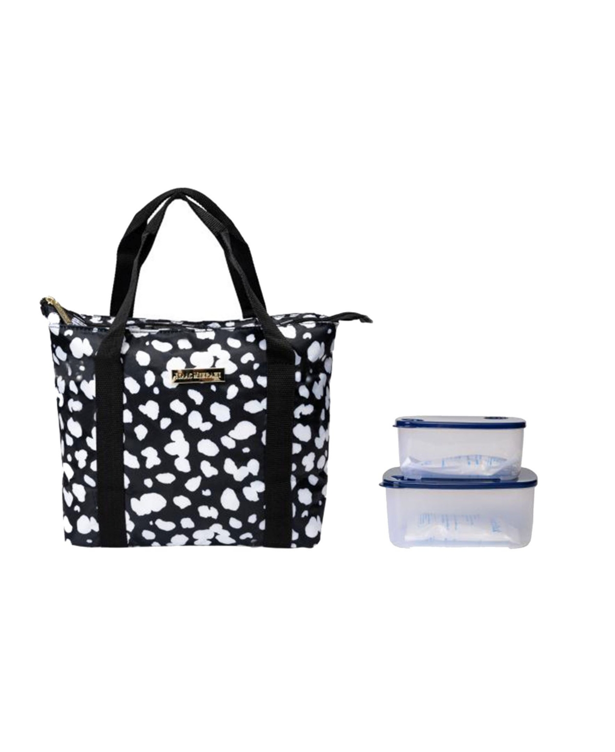 Griggs Large Lunch Tote Bag, Set of 3 - Black White