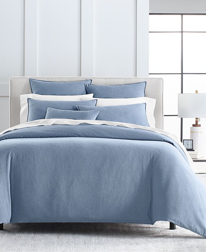 Hotel Collection Lux Flannel Duvet Cover, Queen, Created for Macy's