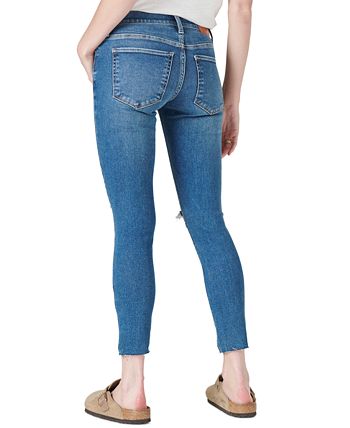 Lucky Brand Mid-Rise Destructed Cut-Hem Skinny Pants & Reviews - Jeans ...