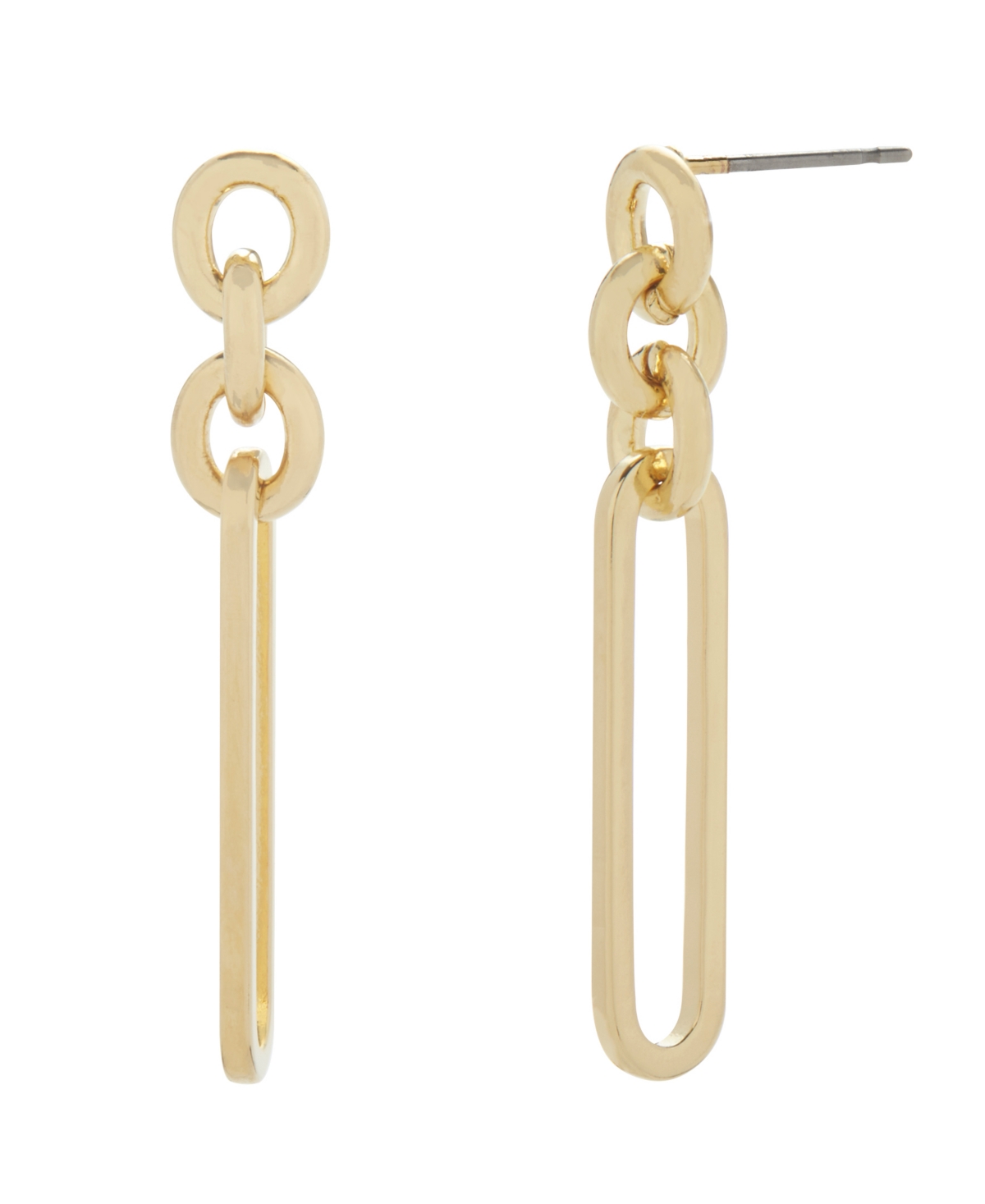 14K Gold Plated Laney Chain Earrings - Gold Plated