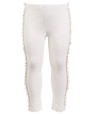 First Impressions - Toddler Girls Side Ruffle Leggings