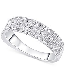 Certified Diamond Triple Row Band (1 ct. t.w.) in Platinum