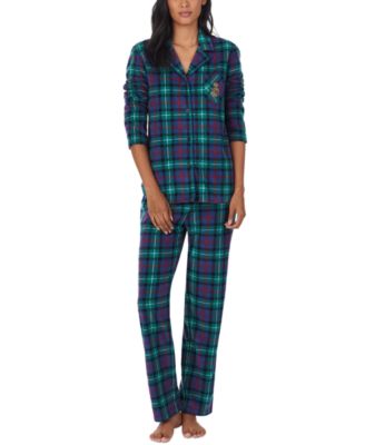 Fleece Notch Collar Pajama Set