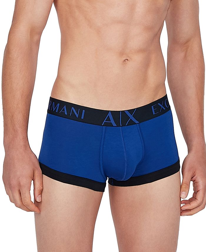 AX Armani Exchange Men's Stretch Logo Waistband Trunk - Macy's