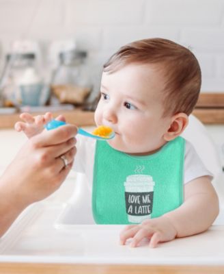 Cotton Baby Bibs for Girls or Boys, 8 Pack, Green, Blue, Yellow