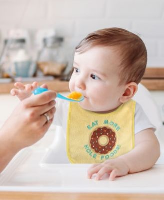 Cotton Baby Bibs for Girls or Boys, 8 Pack, Green, Blue, Yellow