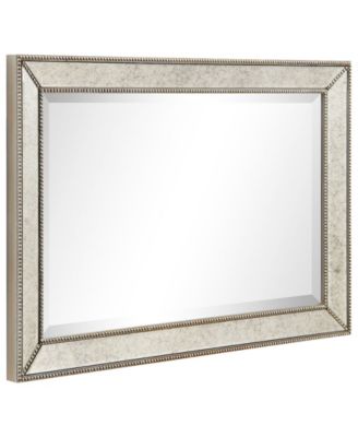 Solid Wood Frame Covered with Beveled Antique Mirror Panels - 24" x 36"
