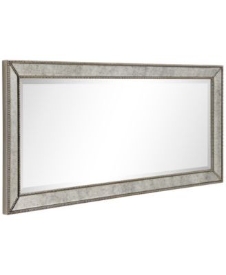 Solid Wood Frame Covered with Beveled Antique Mirror Panels - 24" x 54"