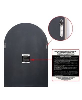 Solid Wood Base Covered with Beveled Arch Window Mirror - 30" x 40"