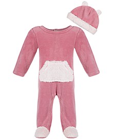 Baby Boys or Girls Velour Coverall & Hat Set, Created for Macy's 