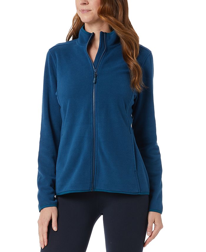 Women's full zip clearance mock neck sweatshirt