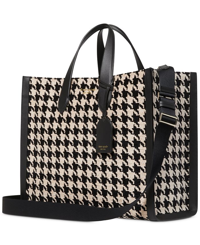 kate spade new york Manhattan Houndstooth Chenille Large Tote & Reviews ...