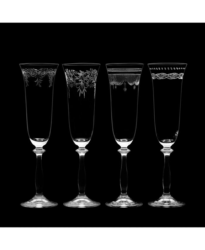 Mikasa Amelia Flute Glasses Set of 4, 7 oz Macy's