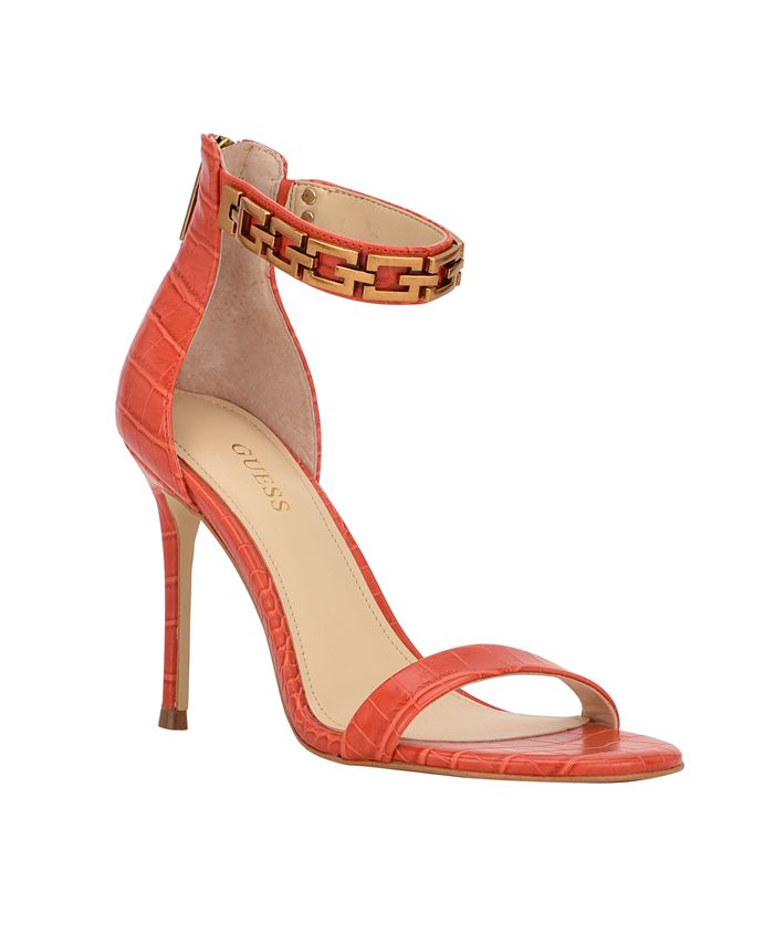 GUESS Women's Kaida One Band Ankle Strap Dress Sandals - Macy's