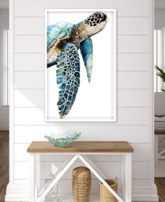 Great Sea Turtle Wall Art, 50" x 38"