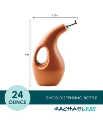 Ceramic EVOO Oil and Vinegar Dispensing Bottle, 24-Ounce