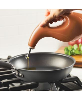 Ceramic EVOO Oil and Vinegar Dispensing Bottle, 24-Ounce