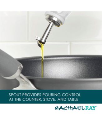 Ceramic EVOO Oil and Vinegar Dispensing Bottle, 24-Ounce