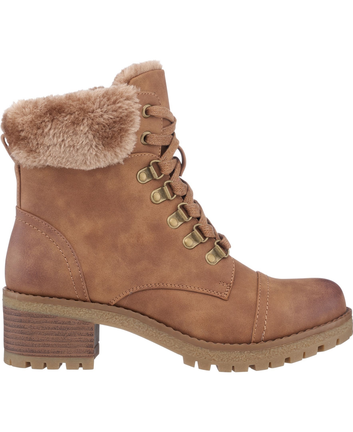 Gc Shoes Women's Joan Lace Up Lug Sole Boots