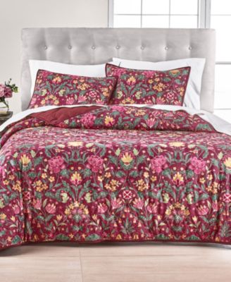 Martha Stewart Collection - Storybook Holiday Full/Queen Quilt, Created for Macys
