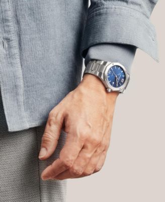 Men's Swiss Automatic Stainless Steel Bracelet Watch 42mm