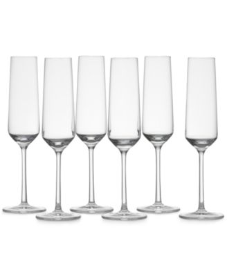 Zwiesel Glas - Pure Crystal Glass Champagne Flutes, Set of 6