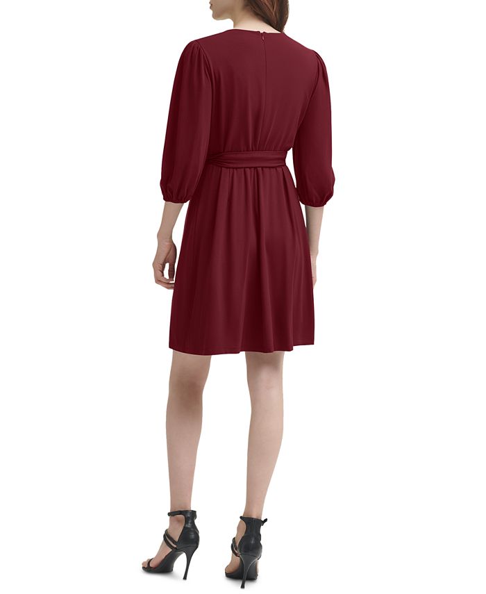 DKNY Belted FauxWrap Dress Macy's