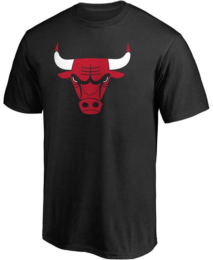 Fanatics Men's Big and Tall Black Chicago Bulls Primary Team Logo T ...