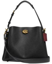 Macy's black coach clearance purse