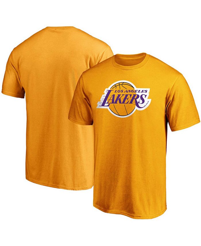 Fanatics Men's Gold Los Angeles Lakers Primary Team Logo T-shirt - Macy's