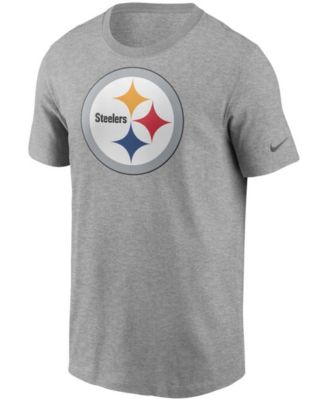 Men's Heathered Gray Pittsburgh Steelers Primary Logo T-shirt