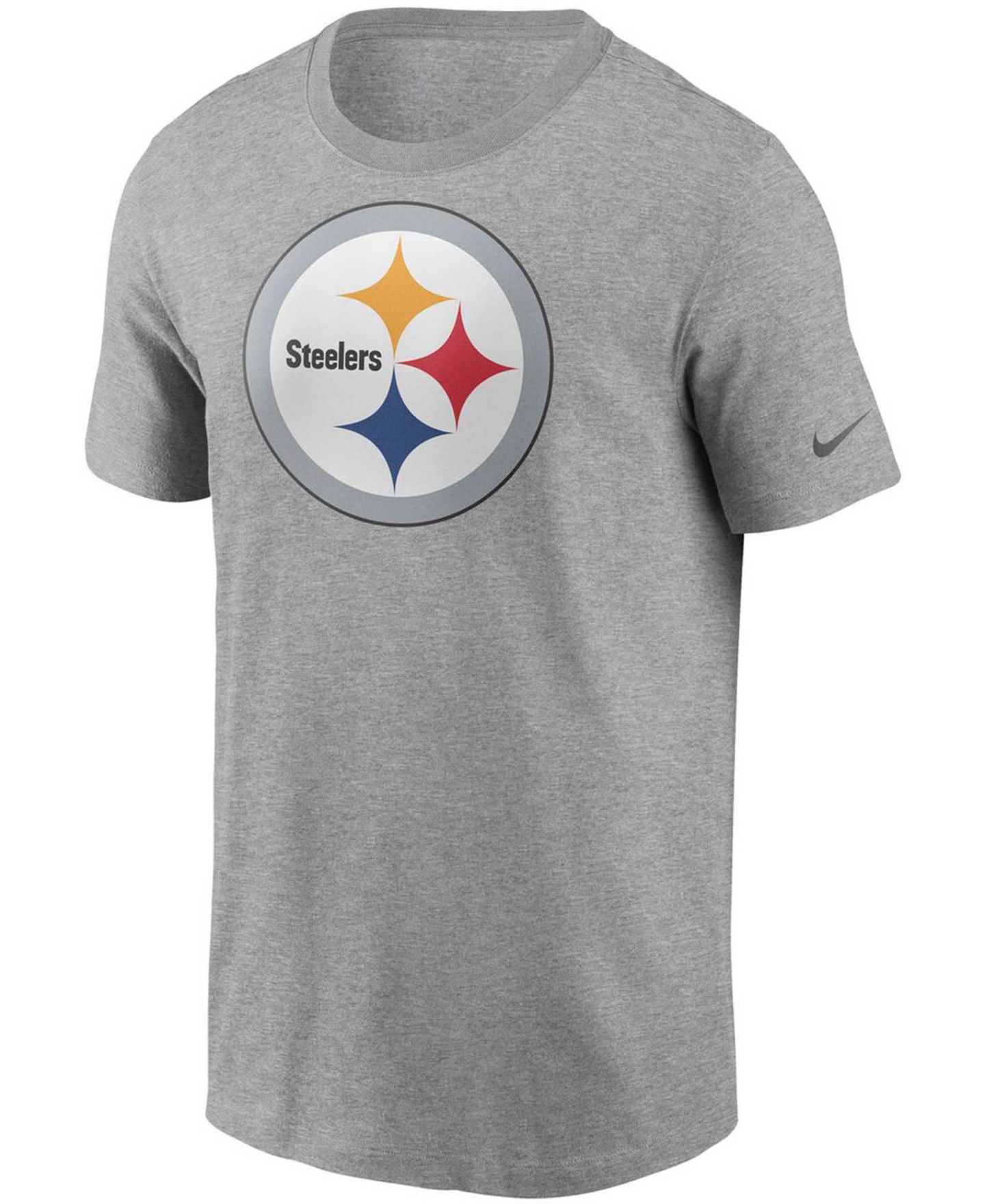 Мужская футболка Nike Heathered Gray Pittsburgh Steelers Primary Logo — фото 3