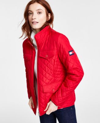 tommy hilfiger quilted zip jacket