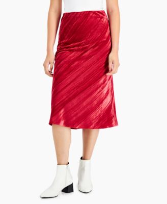 Lucy Paris - Textured Velvet Skirt