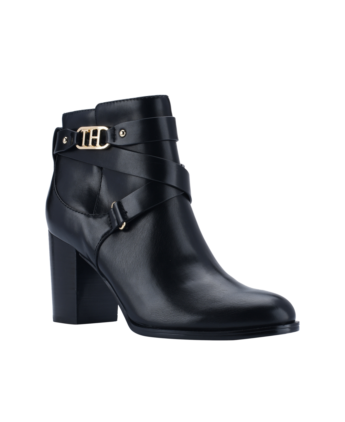 UPC 195972605268 product image for Tommy Hilfiger Women's Darhla Logo Ornamented Heeled Booties Women's Shoes | upcitemdb.com