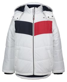 Big Boys Chevron Pieced Bubble Jacket