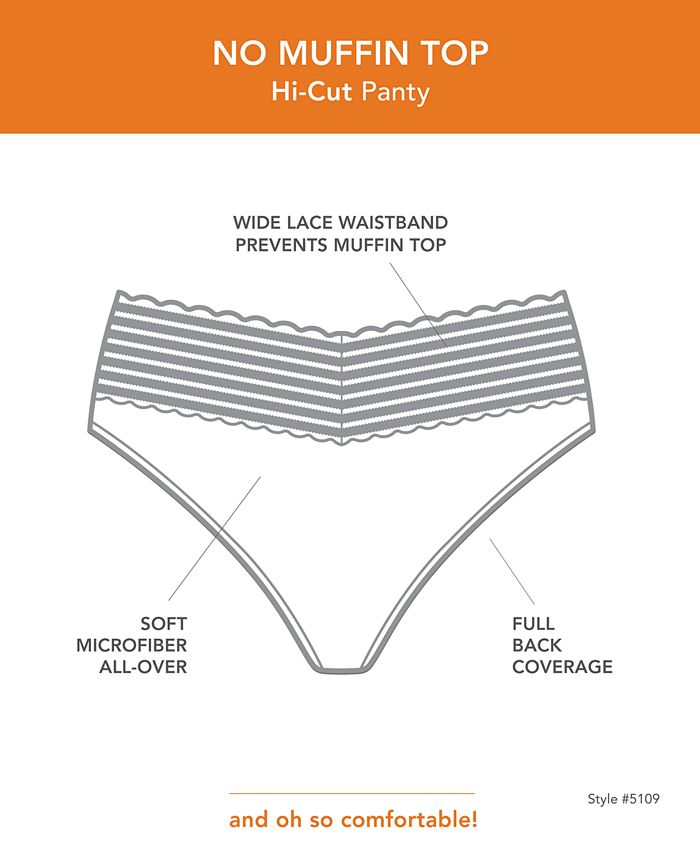 Warner's - No Pinching No Problems High Cut Lace Boyshort 5109