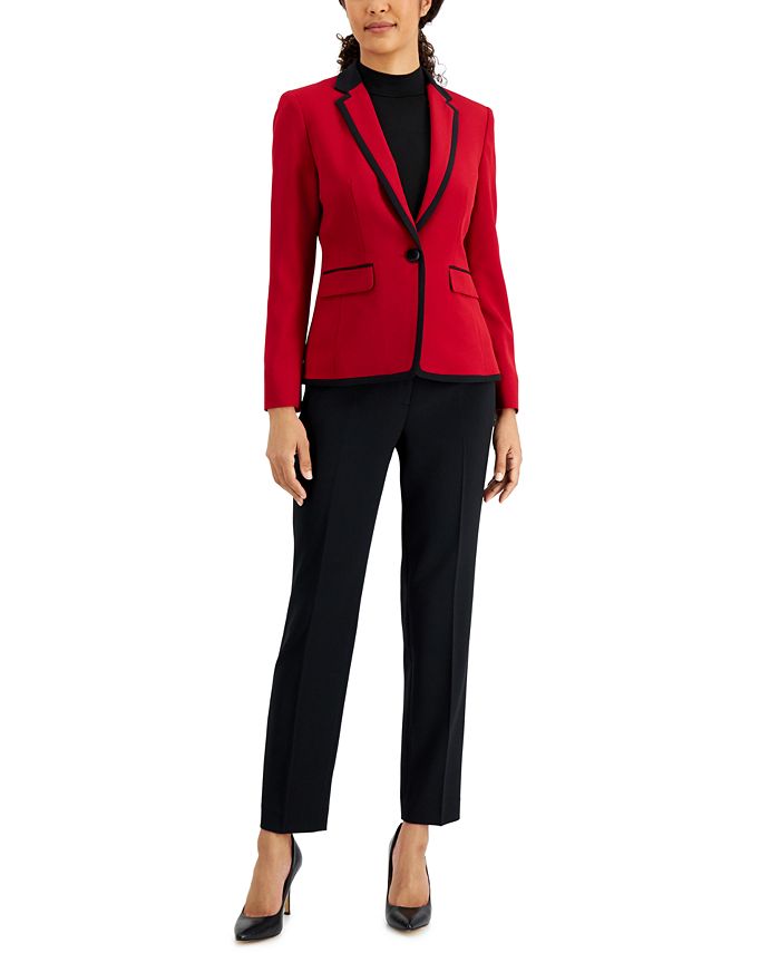 Le Suit One-Button Blazer and Slim-Leg Pants, Regular & Petite Sizes -  Macy's