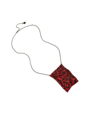 betsey johnson purse necklace