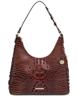 Shop Brahmin Tabitha Leather Shoulder Bag In Pecan Melbourne