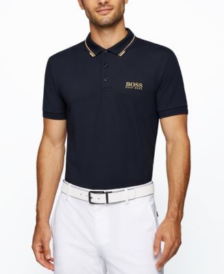BOSS by Hugo Boss Men's Active-Stretch Golf Polo Shirt - Macy's